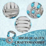 MAYCREATE Claw Clips for Women with 4.53 in Metal Base and Secure Spring Clasp | Faux Turquoise Hair Accessory