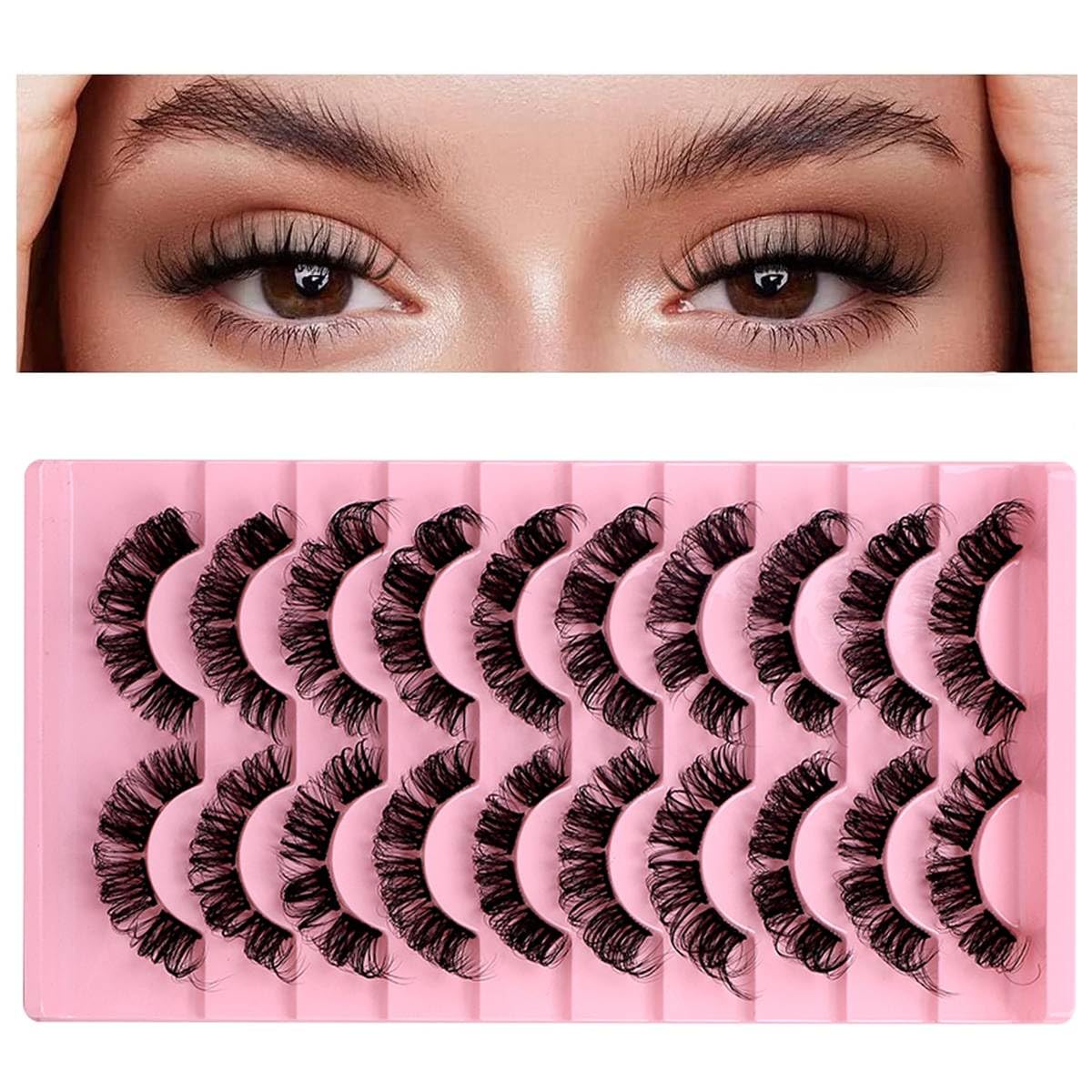 MAYCREATE Eyelash Extension Clusters for DIY Lash Styling with 80PCS 3D D Curl Fibers | Natural Fluffy Look