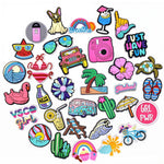 MAYCREATE Cartoon Clog Shoe Charms for Slippers featuring 35PCS PVC Set | Fun Gifts for Kids and Adults