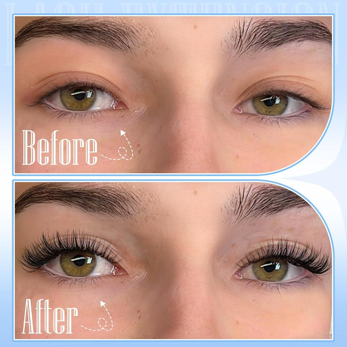 MAYCREATE Eyelash Clusters for Quick DIY Lash Extension featuring Pre-Glued Strips 30PCS