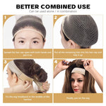 MAYCREATE Wig Grip Band for Securing Lace Front Wigs with Adjustable Velvet Material | Includes 1 Wig Grip and 2 Wig Caps