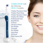 MAYCREATE Oral B Electric Toothbrush Heads with Extra Soft Bristles Pack of 4 | Fits Braun Handles