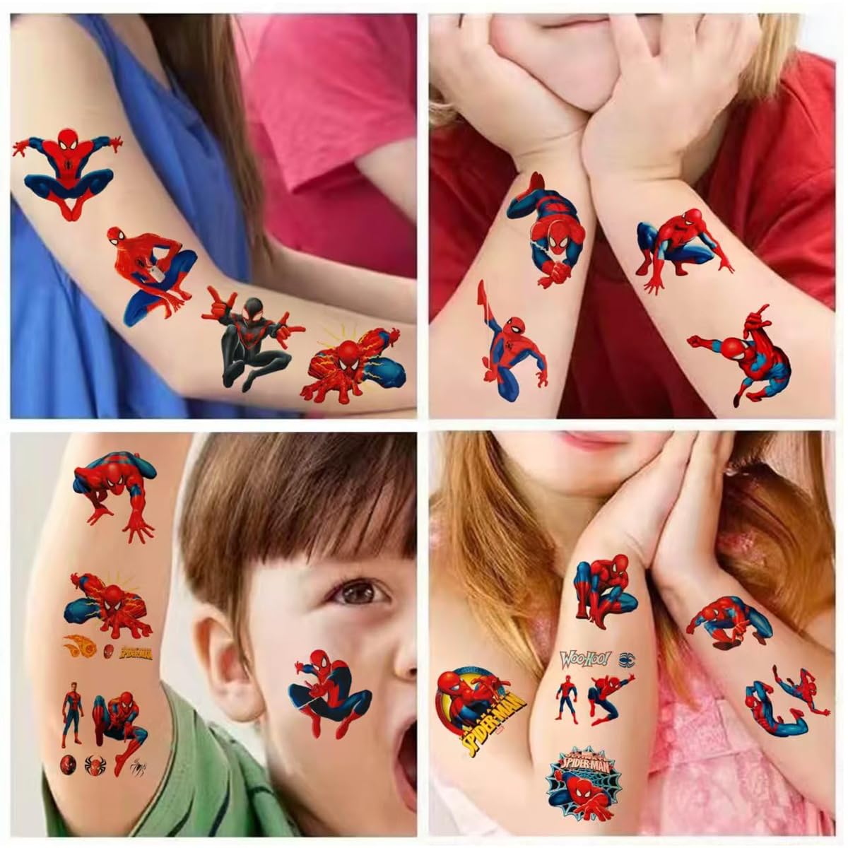 MAYCREATE Temporary Tattoo Stickers for Kids with Waterproof Design and 20 Sheets | Fun Party Favors