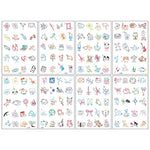 MAYCREATE Temporary Tattoo Stickers for Women and Girls with 8 Sheets Cute Kawaii Designs | Easy to Apply and Remove