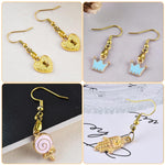 MAYCREATE Earring Hooks for Jewellery Making with 100 Hooks and 50 Backs | Hypoallergenic Gold Stainless Steel DIY Kit