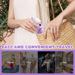 MAYCREATE Travel Bottles Set for Toiletries with Leak Proof Flip Up Lids and Modular 60ml Design | Silicone Containers for Shampoo and Lotion