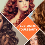 MAYCREATE Hair Roller Curler for Bangs and Wavy Styling with 12 Clips 6.5x4cm | Heatless Hook and Loop Design