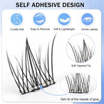 MAYCREATE False Eyelashes for Natural 3D Look with 80 pcs D Curl Faux Mink Lashes | Easy Application