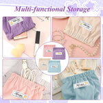 MAYCREATE Corduroy Storage Pouch Set for Travel with Easy Squeeze Open Closure 13×5×12 cm | Jewelry and Coin Organizer Bags