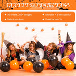 MAYCREATE Halloween Temporary Tattoos for Kids with 30 Sheets Waterproof Design | Fun Party Favors