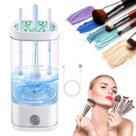 MAYCREATE Makeup Brush Cleaner for Hygienic Beauty Routines with UV Disinfection and USB C Control | Compact 3 in 1 Cleaner and Dryer