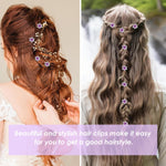 MAYCREATE Small Hair Clips for Weddings with Secure U Pin Design and Rhinestone Pearls | 20Pcs Bridal Accessories