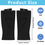 MAYCREATE UV Protection Gloves for Gel Nail Lamp with UPF 50+ Lycra Fabric | Pack of 2
