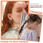 MAYCREATE Bobby Pins Set for Updos with 300 pcs Pins and Rubber Ties | Brown Metal for Women