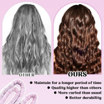 MAYCREATE Heatless Hair Curler for Overnight Curls with 60 in Extra Long Soft Rod | No Heat Styling