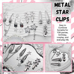 MAYCREATE Hair Clips for Girls with Metal Star Pins Y2K Accessories | 30PCS Fashion Set