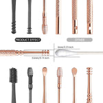 MAYCREATE Ear Wax Cleaner for Daily Ear Care with LED Light and 10PCS Stainless Steel Tools | Safe Anti Slip Design for Adults and Kids