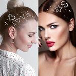 MAYCREATE Rhinestones Face Gems for Makeup and DIY Crafts featuring 5 Sheets Stickers | Self-Adhesive Festival and Body Decor