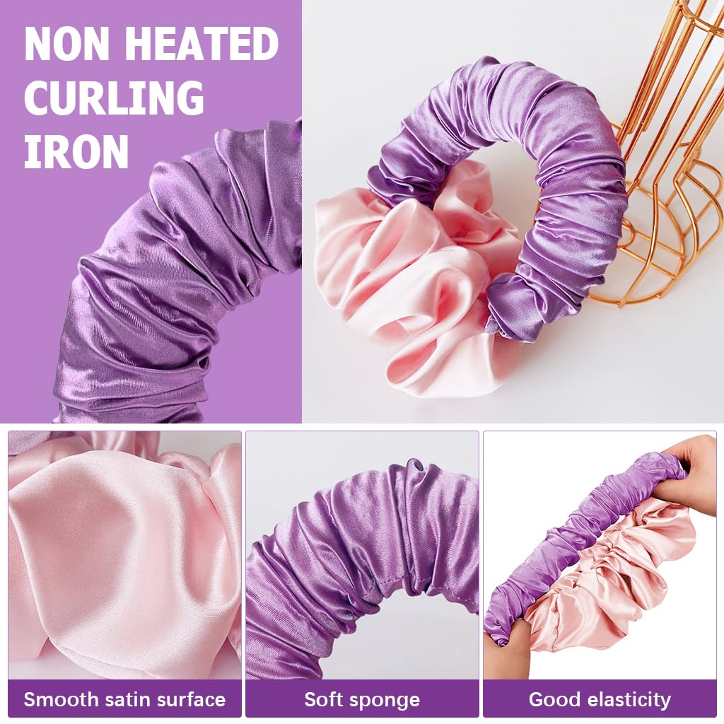 MAYCREATE Heatless Hair Curler for Overnight Curls with Satin Material | No Heat Damage for Women