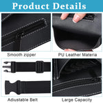 MAYCREATE Hairdresser Scissor Bag with 5 Sleeves and Adjustable Waist Belt | PU Leather Holster for Salon Tools