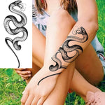 MAYCREATE Temporary Tattoo Stickers for Men with 35 Sheets Waterproof & Beast Designs | DIY Body Art