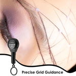MAYCREATE Retractable Eyebrow Mapping Ruler for Makeup Artists with Grid Guide and Loop Handle