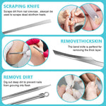 MAYCREATE Ingrown Toenail Tool Kit for Nail Care with 6pcs Dual End Design | Surgical Stainless Steel