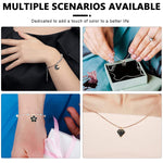 MAYCREATE Enamel Charms for Jewellery Making with Hanging Hole Design 30 pcs Gold Plated | DIY Earrings and Bracelet Craft Kit