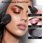 MAYCREATE Makeup Brush Set for Beginners and Artists featuring 18 pcs Synthetic Brushes | Soft No‑Shedding Bristles with Non‑Slip Wood Handles