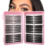 MAYCREATE Lash Clusters for DIY Extensions with 540PCS D Curl Set featuring Ultra Thin Band | Natural Wispy Volume