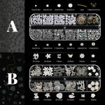MAYCREATE 3D Nail Charms Kit for DIY Nail Art with 24 Grid Storage Box | Includes Rhinestones and Pearls