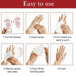 MAYCREATE Temporary Tattoos for Kids with 110 Glitter Designs across 12 Sheets | Waterproof