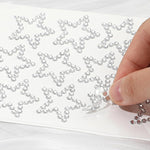 MAYCREATE Rhinestones Face Gems for Makeup and DIY Crafts featuring 5 Sheets Stickers | Self-Adhesive Festival and Body Decor