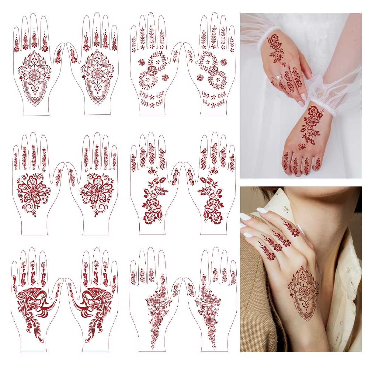 MAYCREATE Temporary Tattoos for Kids with 110 Glitter Designs across 12 Sheets | Waterproof