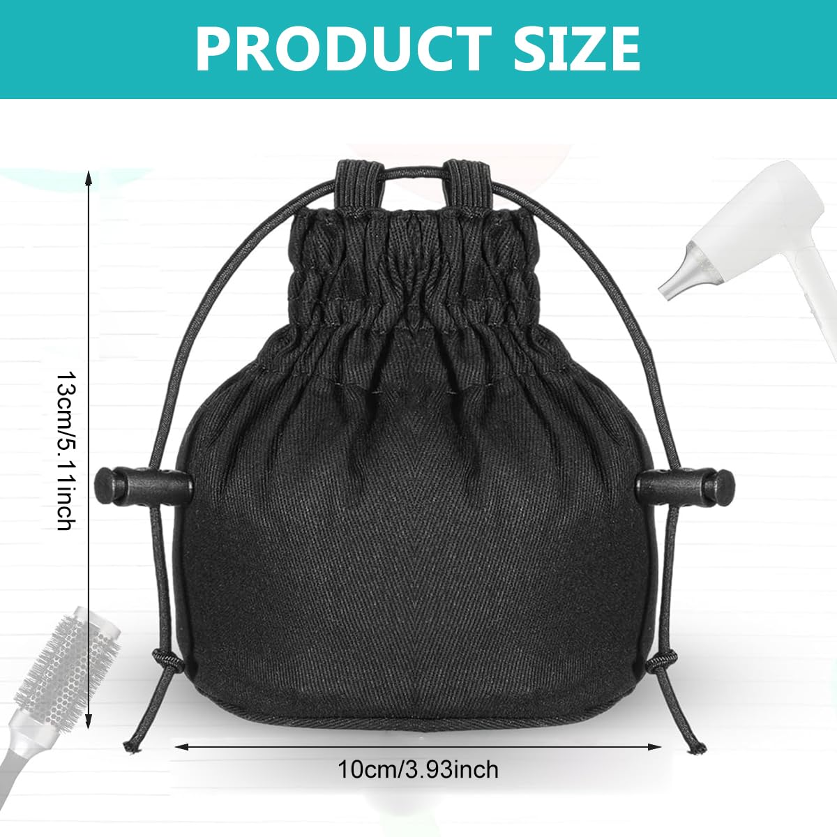 MAYCREATE Hair Dryer Sock Diffuser Cover for Travel and Home with Double Layer Nylon | Universal Elastic Fit to Reduce Frizz and Maintain Curls