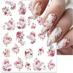 MAYCREATE Nail Art Stickers for DIY Floral Designs with 9 Sheets Self‑Adhesive Decals | Waterproof Nail Decor for Women and Girls