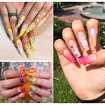 MAYCREATE 3D Nail Art Kit for DIY Crafts with 2 Boxes of 3–5mm Resin Fruit Slices | Easy Storage