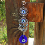 MAYCREATE Evil Eye Hanging for Home Om Nazar Battu for Home Protection, Good Luck and Prosperity, Amulet Wall Hanging Home Decor Protection Blessing Housewarming Birthday Gift