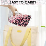 MAYCREATE Makeup Bag for Travel and Daily Use featuring Secure Zipper Closure | 9.1x5x2.2 in Polyester Organizer