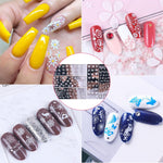 MAYCREATE Nail Art Stamping Plates for DIY Designs featuring 5 Etched Floral Patterns | Stainless Steel