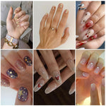 MAYCREATE 3D Nail Art Decal Stickers for DIY Manicure with Self Adhesive Design | 9 Sheet Plastic Set