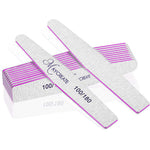 MAYCREATE Nail Files 10PCS for Home and Salon Use with Curved 100 180 240 Grit Design | Pink