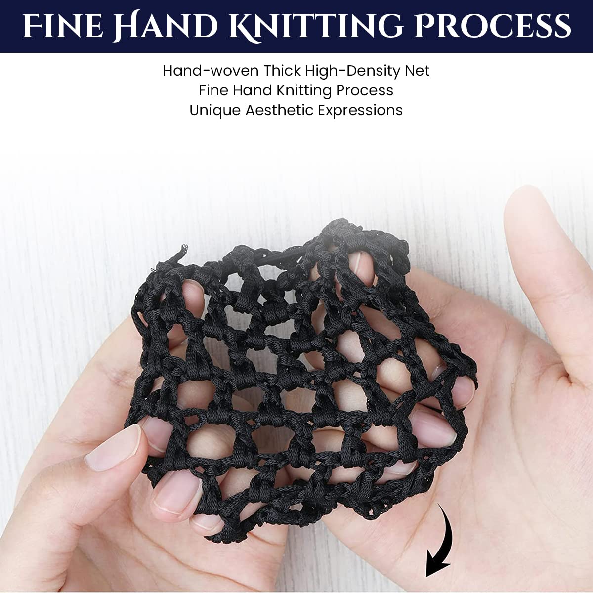 MAYCREATE Hair Snood Net for Women featuring Embroidered Flower Clip Mesh | 2 PCS for Work and Dance