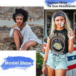 MAYCREATE Sport Headbands for Women featuring Moisture Wicking Stretch Fabric | 4PCS Boho Quick Dry Hairbands for Yoga and Running