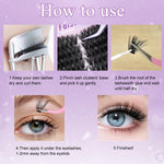 MAYCREATE Lash Clusters for DIY Lash Extensions featuring 404 pcs Mixed Types and 70 Spike Fan | Wispy Natural Look