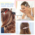 MAYCREATE Hair Clips for Girls featuring Hello Kitty Kuromi Melody & Cinnamoroll 4pcs Set