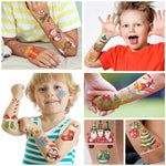 MAYCREATE Christmas Temporary Tattoo Stickers for Kids and Adults featuring 10 Sheets | Waterproof and Easy to Apply Holiday Body Art
