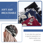 MAYCREATE Head Band for Women 3pcs set for Yoga Running and Fitness featuring Knotted Boho Prints