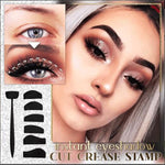 MAYCREATE Eyeshadow Crease Line Kit for Beginners with 6 in 1 Silicone Shapes | Reusable Eye Makeup Tool