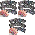 MAYCREATE Mini Flower Nail Art Stickers for DIY Nail Design with 30 Sheets | Self-Adhesive Embossed Daisies